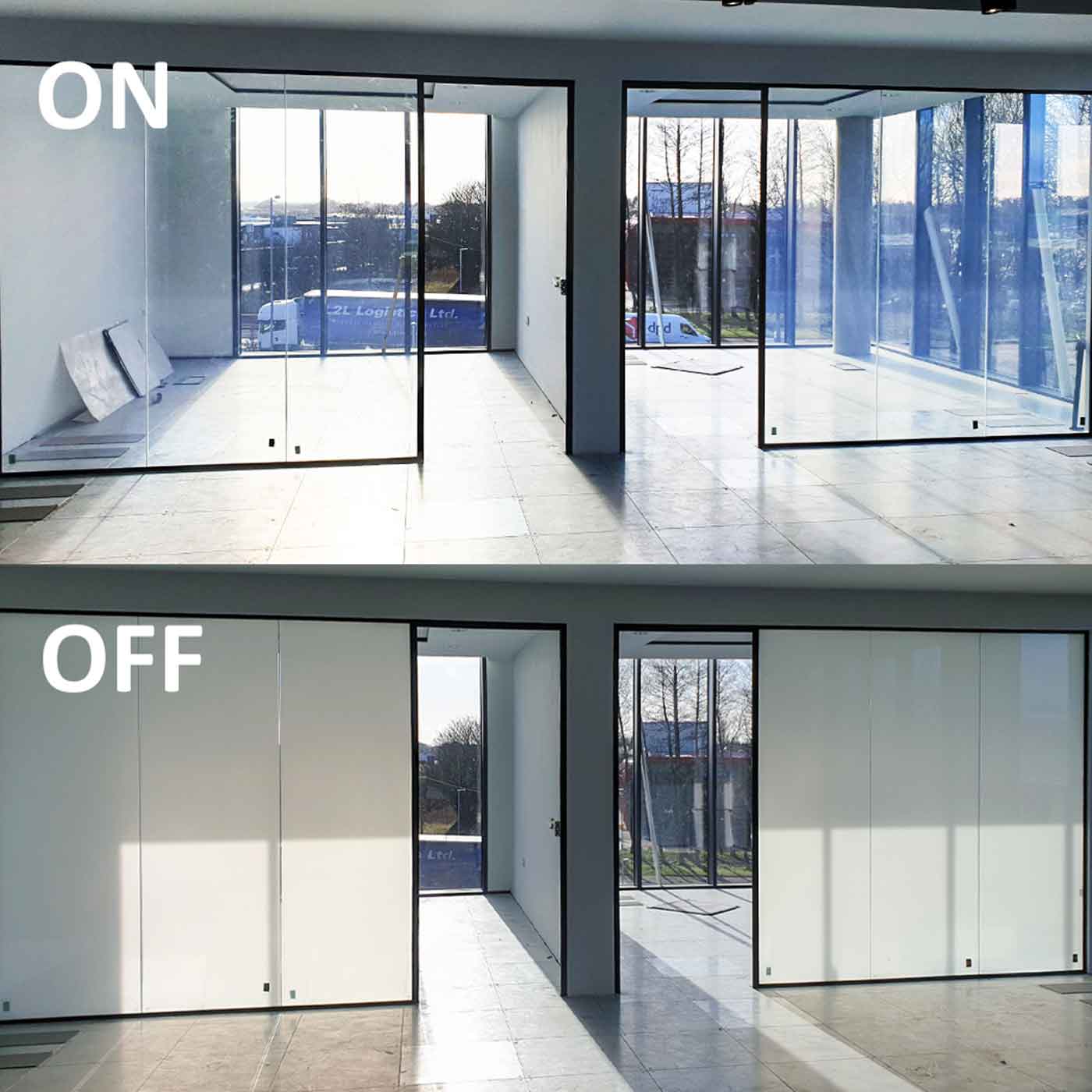شیشه های هوشمند با قابلیت مات شوندگی و تغییر رنگ برای افزایش حریم خصوصی