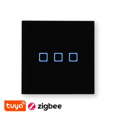 کلید سه پل هوشمند طرح مربع zigbee