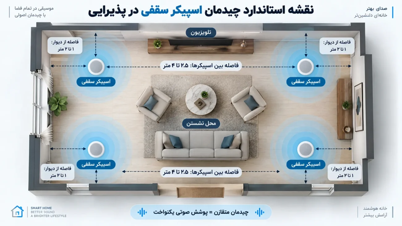 نحوه چیدمان اسپیکرهای سینمای خانگی