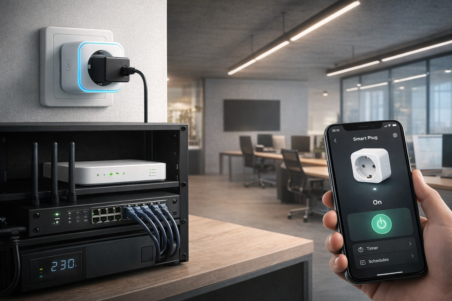 پریز هوشمند برای تجهیزات شبکه